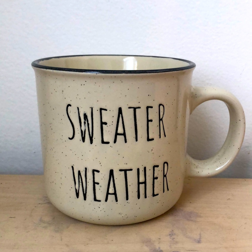 Sweater weather ceramic coffee mug